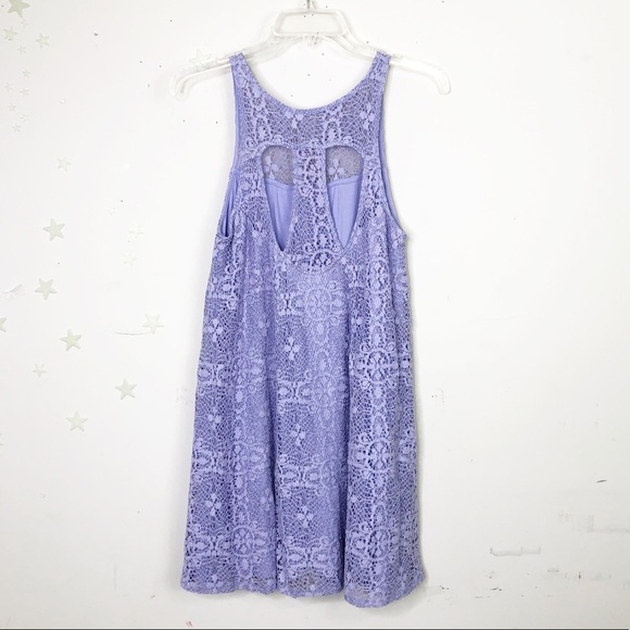 𝅺FREE People Small Lilac lace mini Dress - Picture 8 of 14